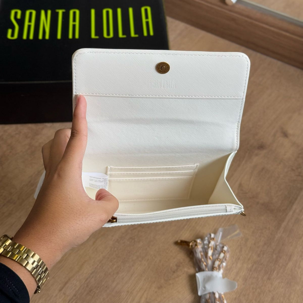 Bolsa Santa Lolla Carteira Verniz Alça De Ombro 0471.4580
