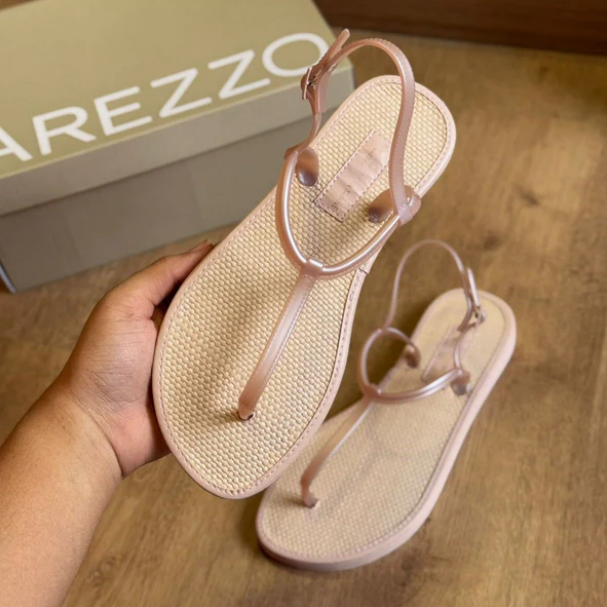 Sandália Arezzo Rasteira Slim Square Brizza Z190270004