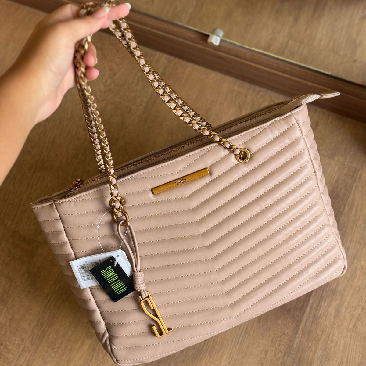 Bolsa Santa Lolla Shopper Matelassê Alça De Ombro 0453.454C.037B
