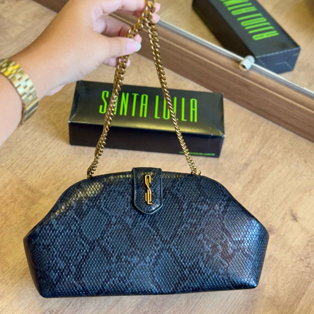 Bolsa Santa Lolla Clutch Alça De Ombro 0450.4EB9
