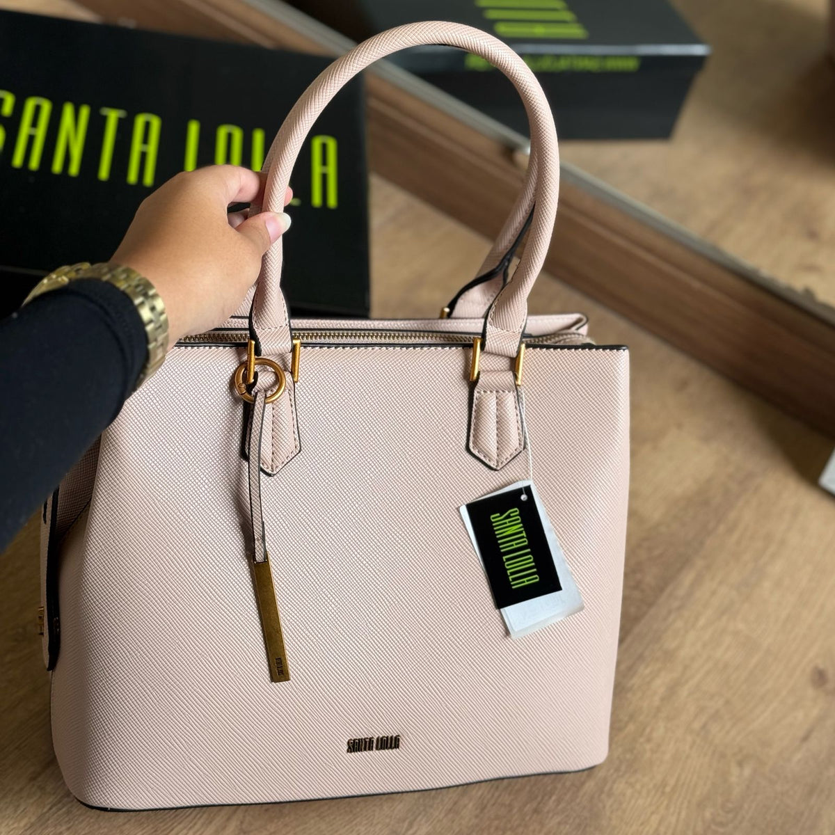 Bolsa Santa Lolla Tote Risco Duas Alças 0453.454B.0065