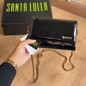 Bolsa Santa Lolla Carteira Verniz Alça De Ombro 0471.4580
