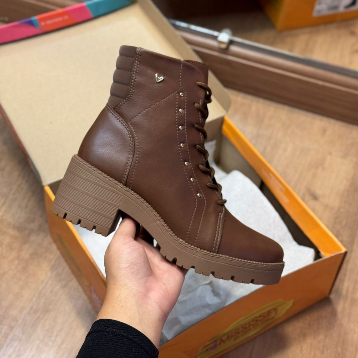 Bota Coturno Mississpi de Salto Bloco MA084